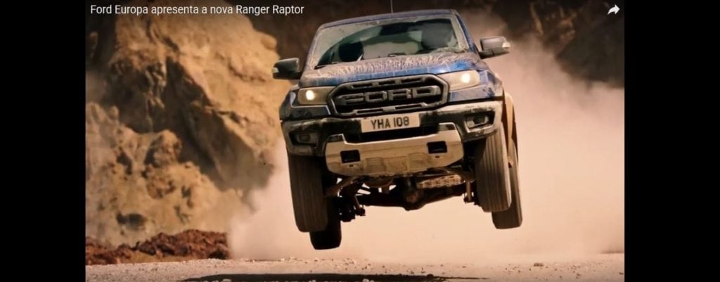 Ford lançará a pickup Ranger Raptor na Europa em meados de 2019